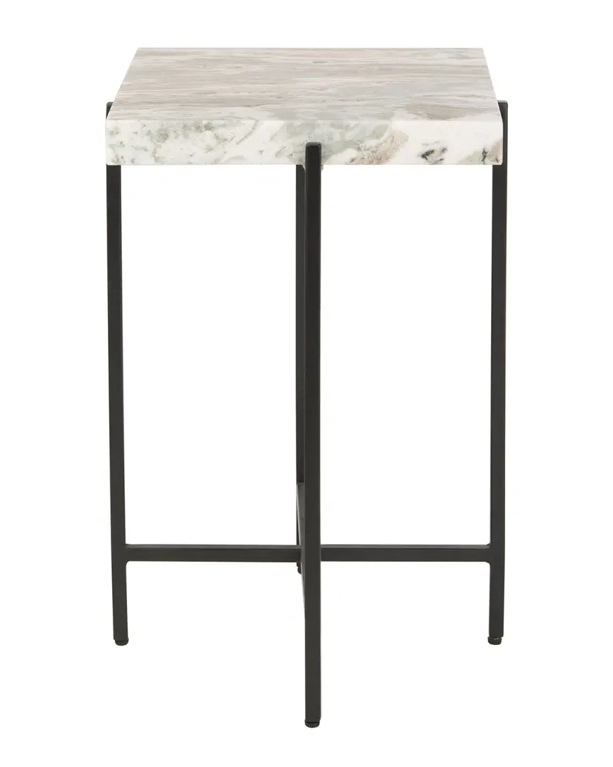 Tenzin Stone Top Accent Table - Grey, Marble