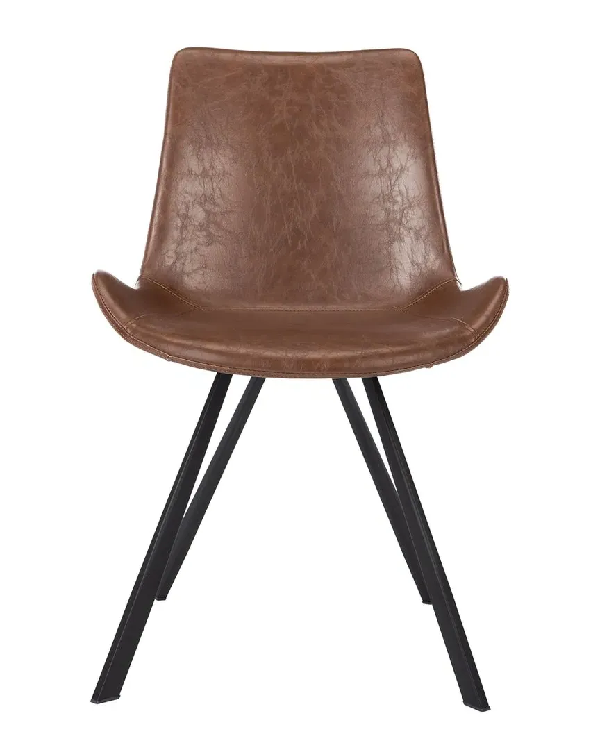 Terra Set of 2 Dining Chairs - Light Brown, PU Leather image