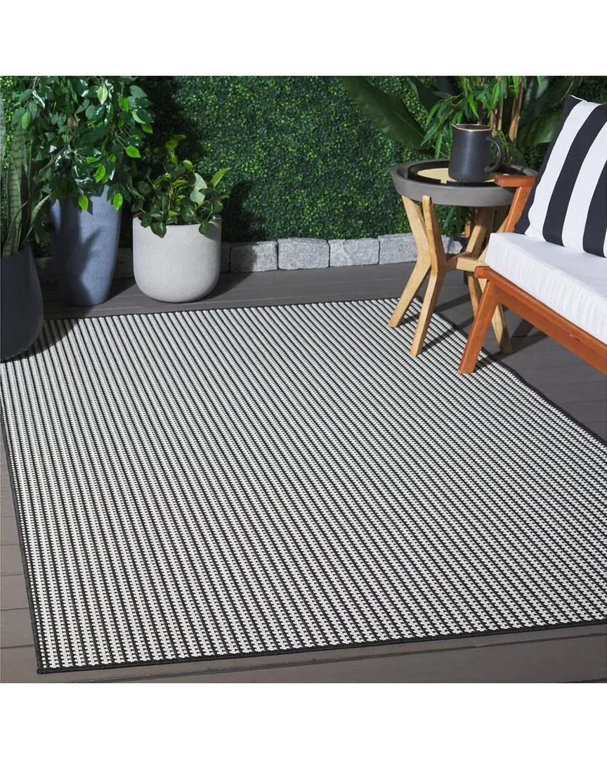 Terrace Cira Runner Rug Indoor/Outdoor - Black, Polypropylene