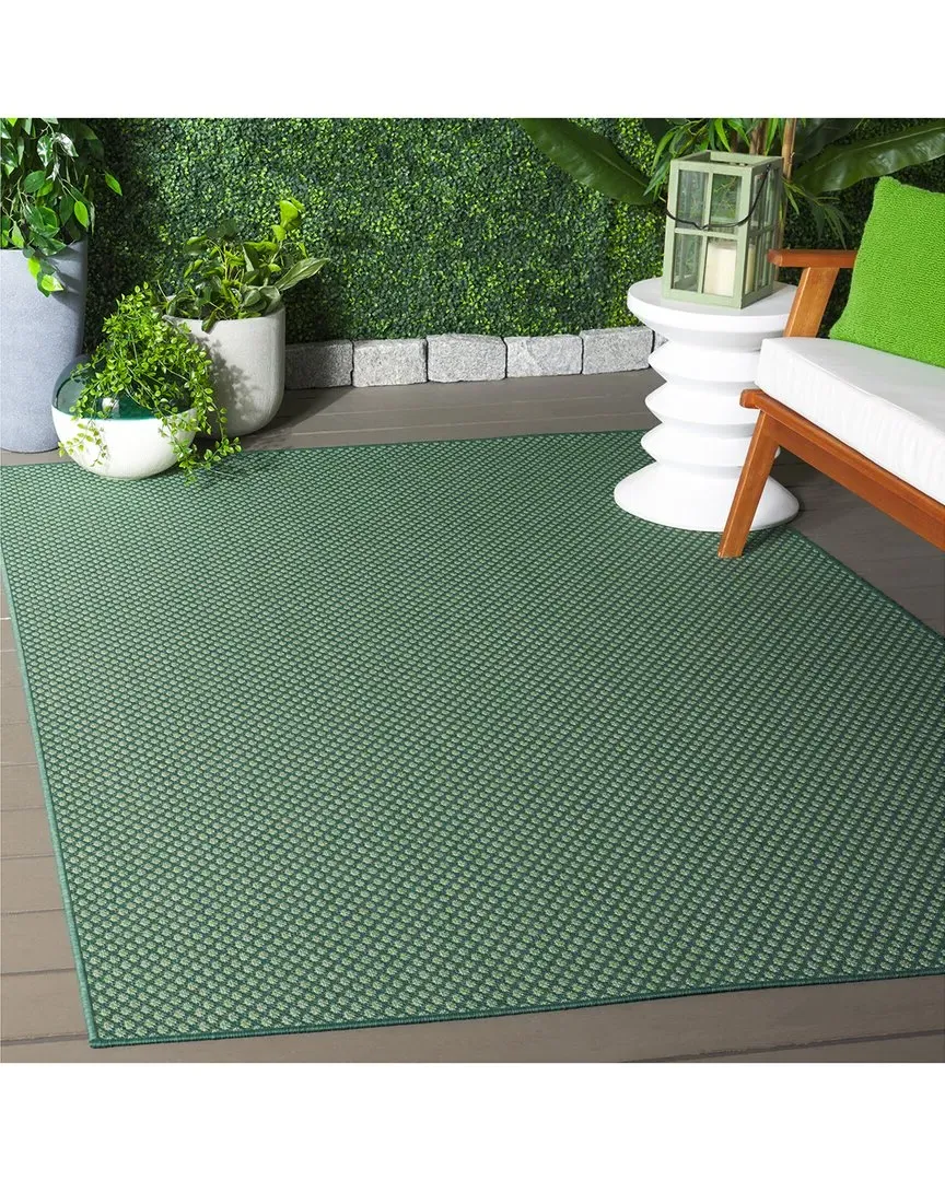 Terrace Corva Runner Rug Indoor/Outdoor - Green, Polypropylene