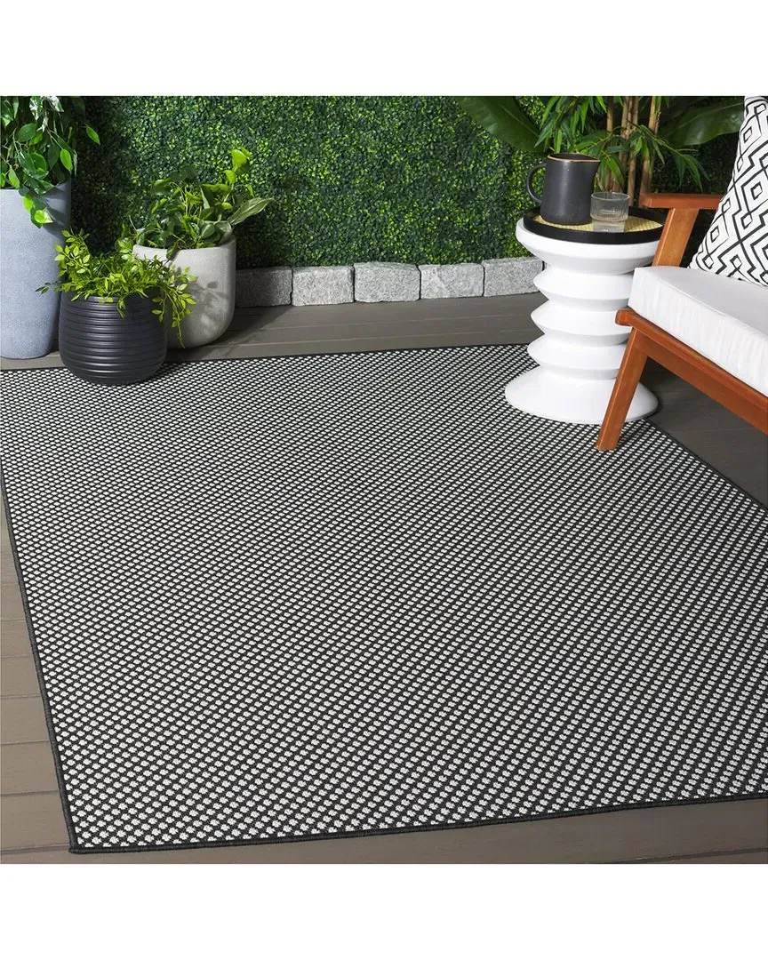 Terrace Lumar Runner Rug Indoor/Outdoor - Black, Polypropylene