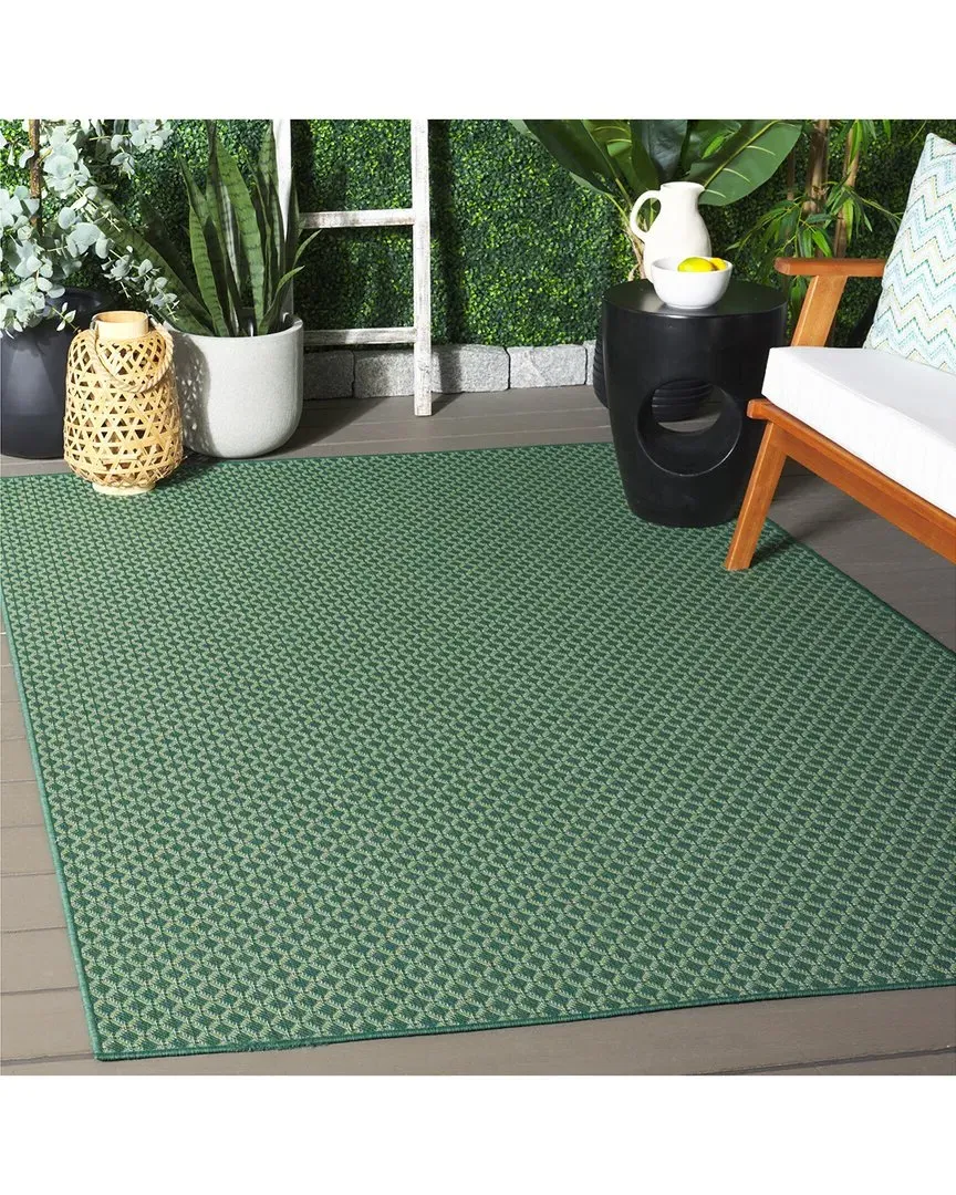 Terrace Rhea Runner Rug Indoor/Outdoor - Green, Polypropylene