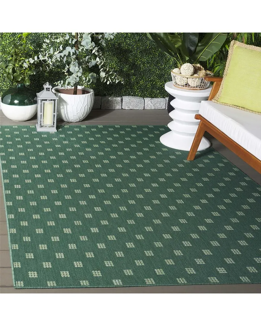 Terrace Zola Runner Rug Indoor/Outdoor - Green, Polypropylene
