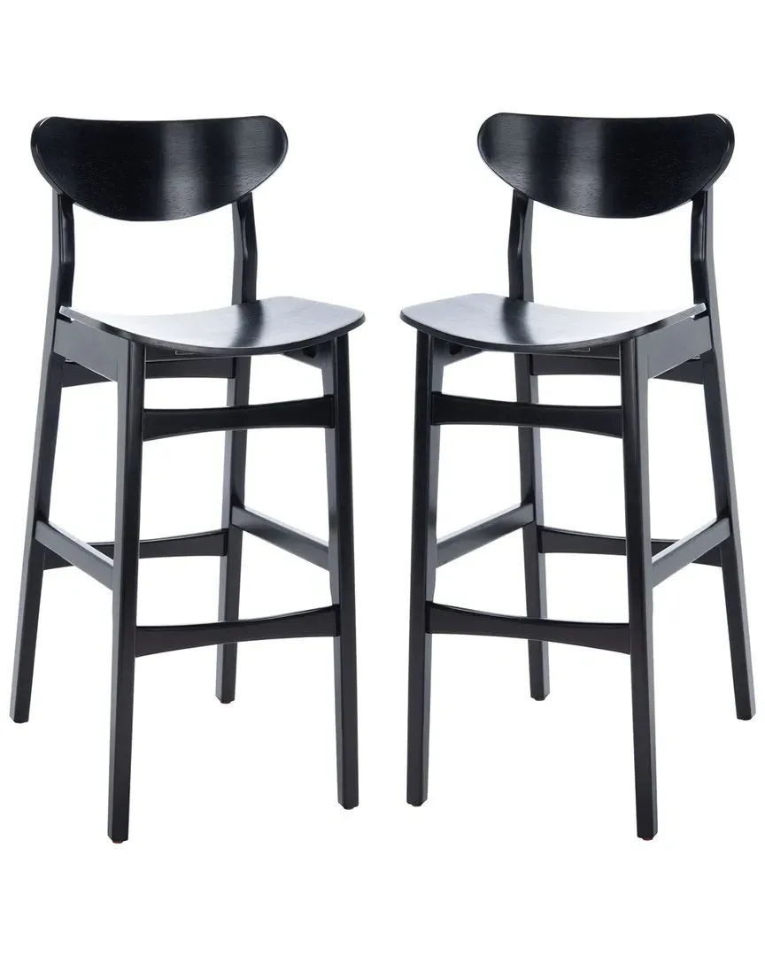 Thaxton Set of 2 Bar Stools - Black