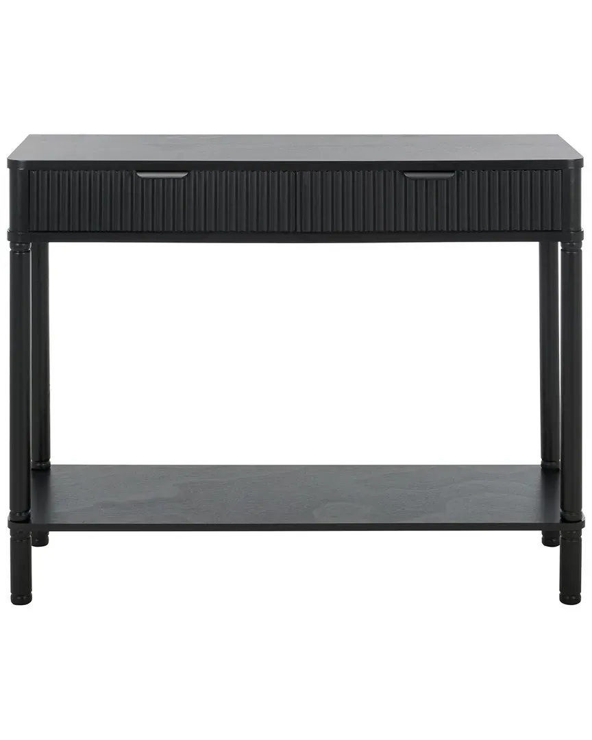 Thurston 2-Drawer Console - Black, Wood
