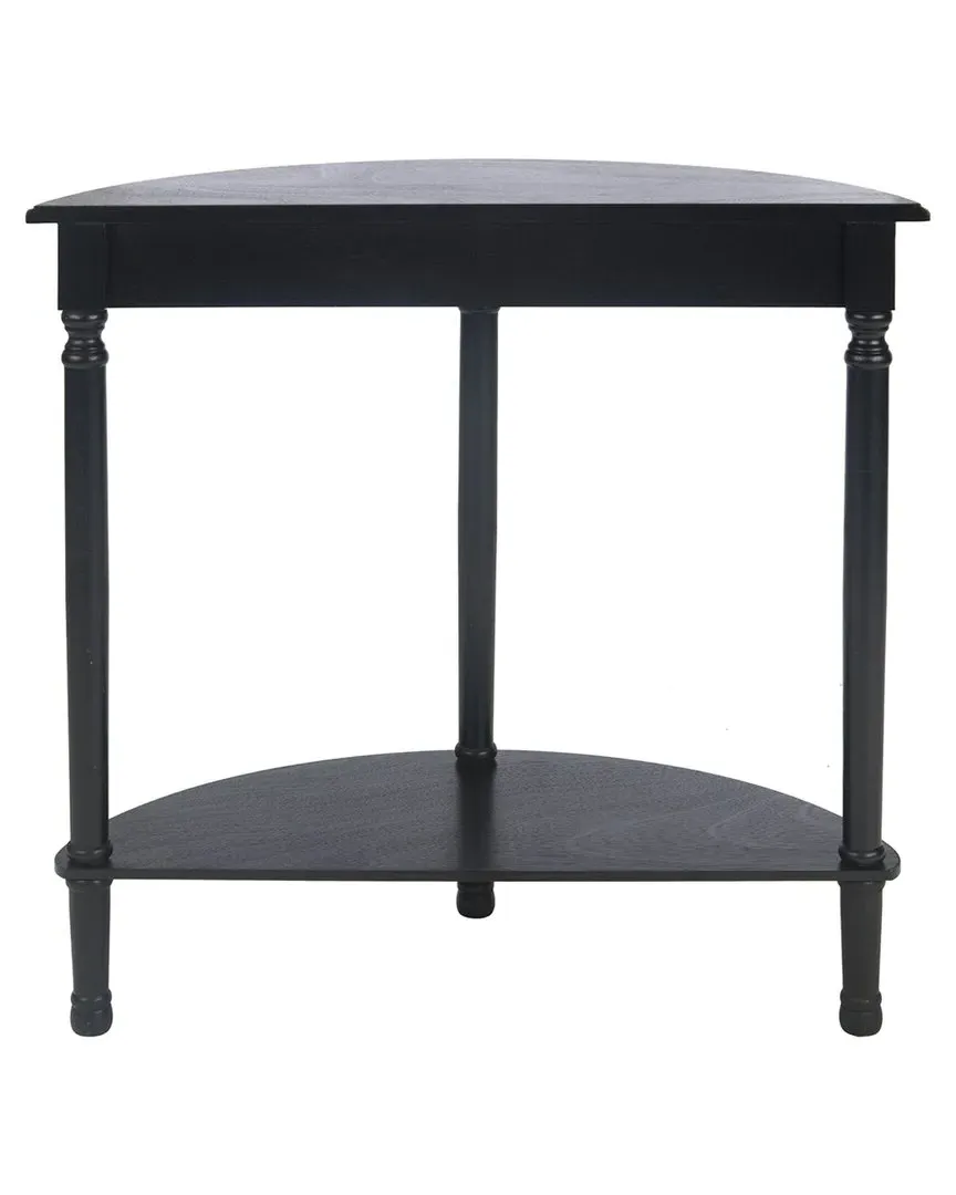 Tinsley Half Round Console Table - Black, Pine image