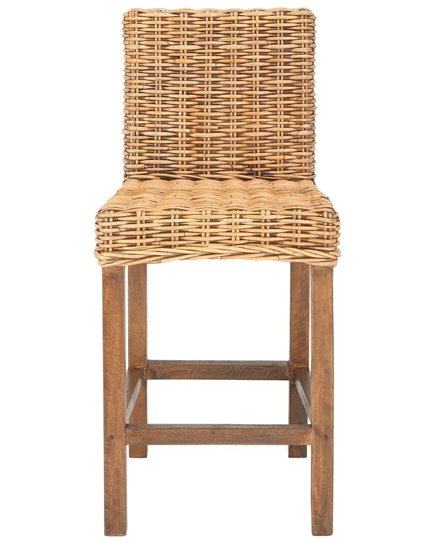 Tobie Rattan Counter Stool - Honey Brown Wash image