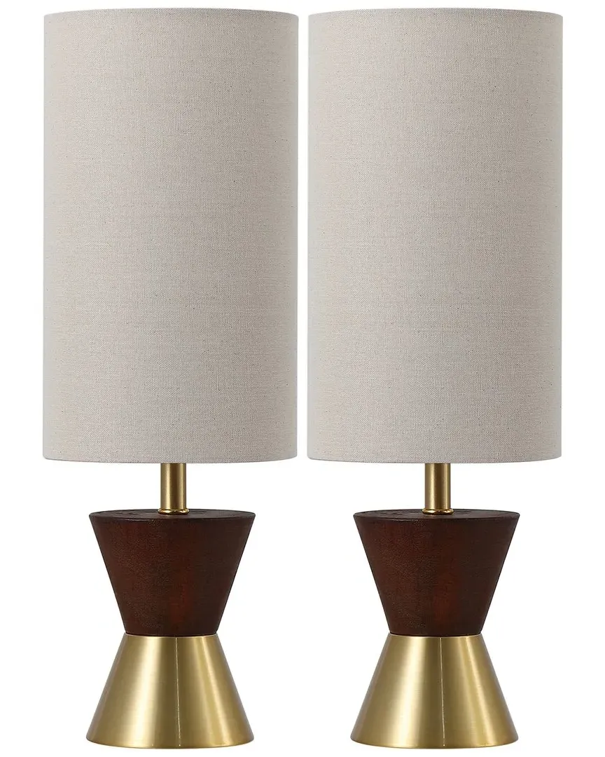 Trea Table Lamp - Brass, Dark Walnut image