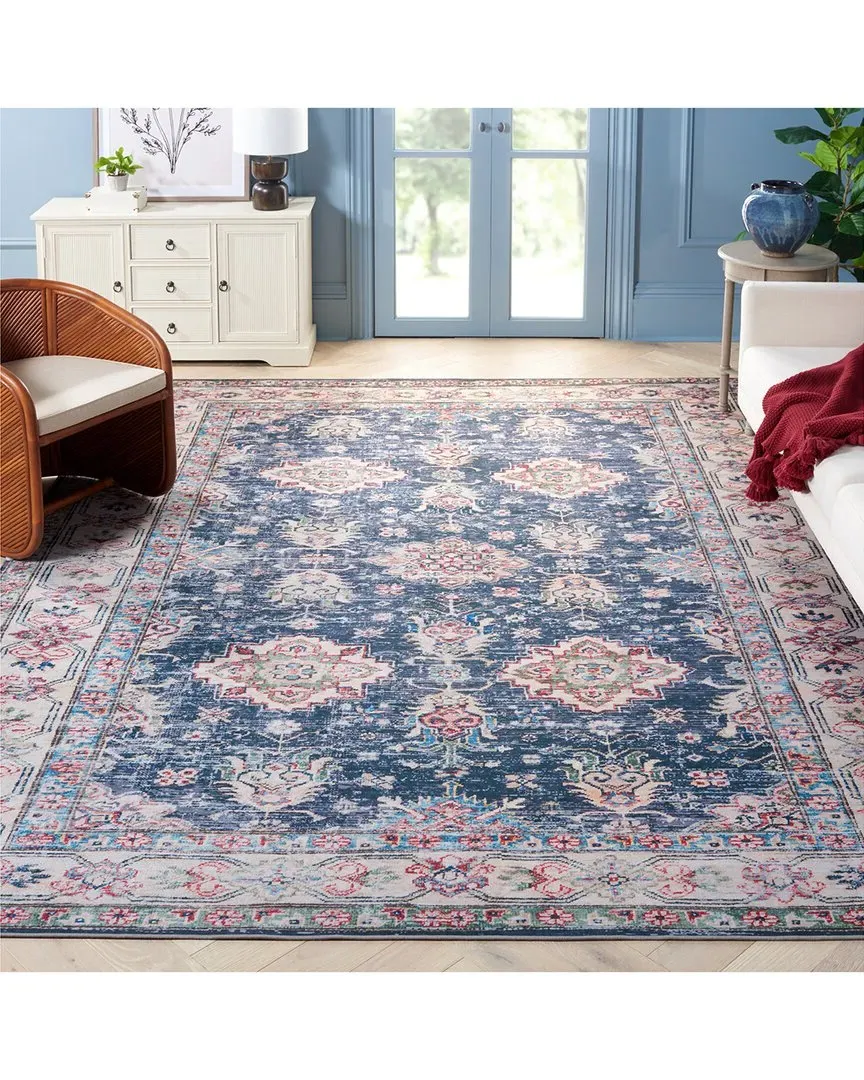 Tucson Area Rug - Navy, Polyester
