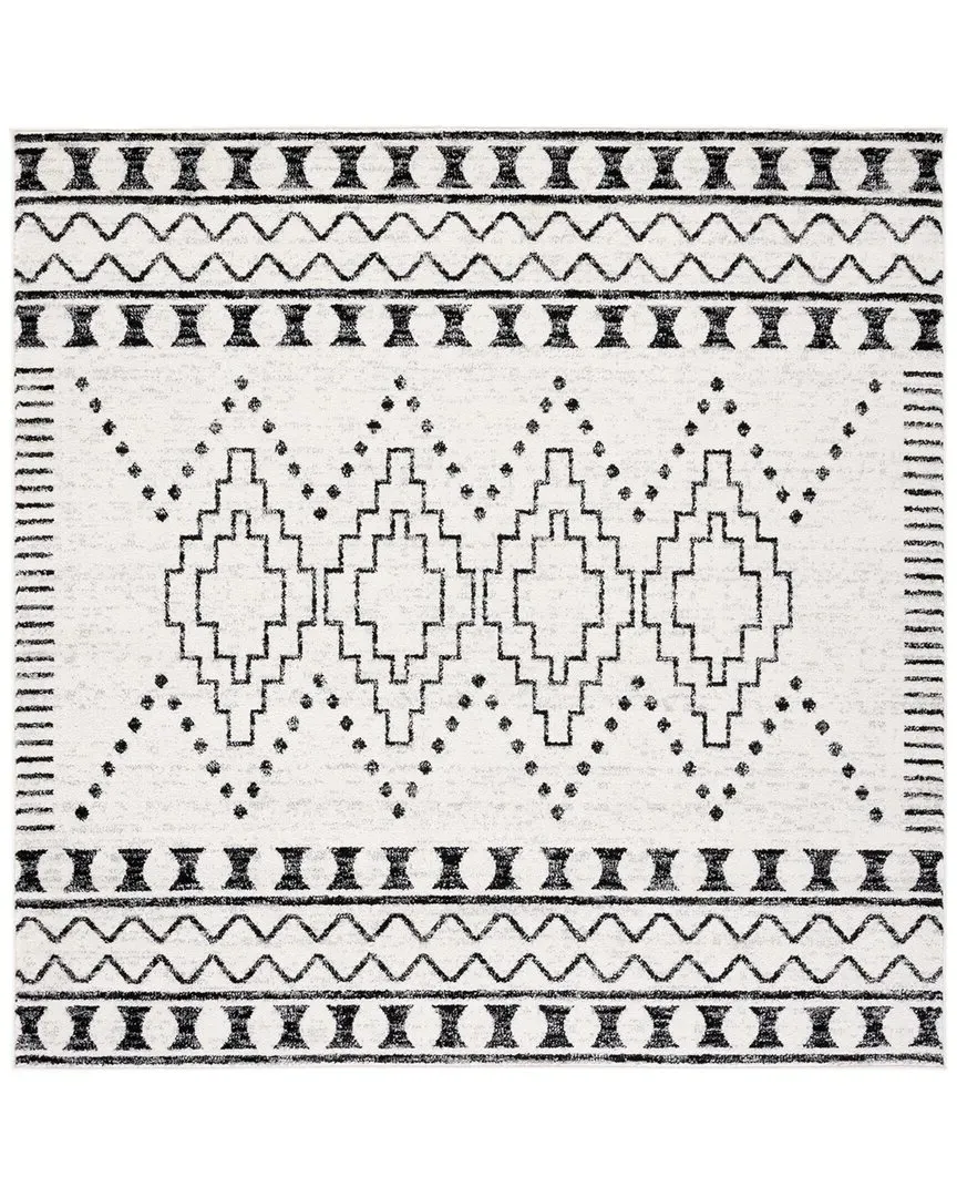 Tulum Area Rug - Black, Jute