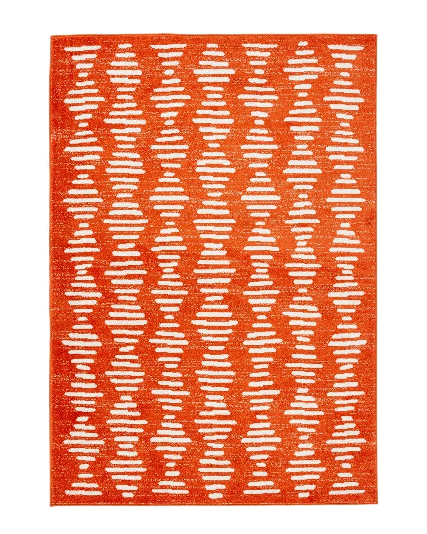 Tulum Area Rug - Rust, Jute