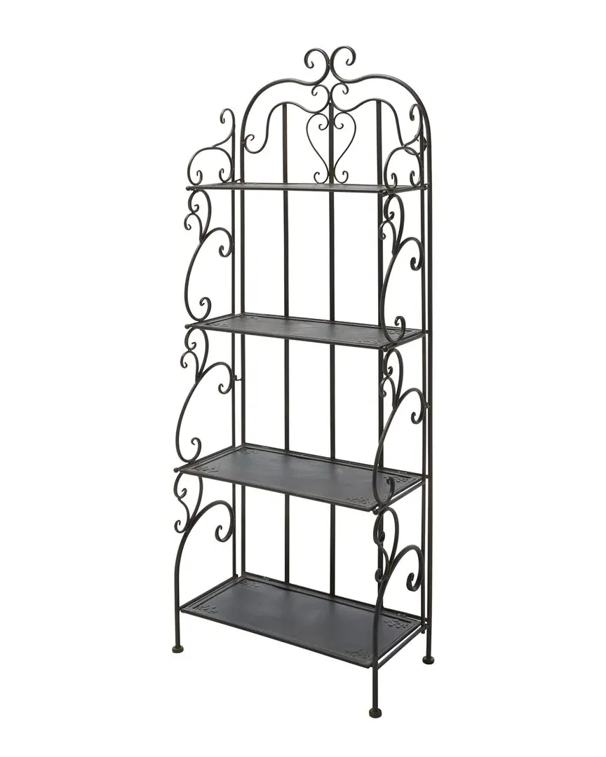 Tyrique 4-Tier Shelf Unit - Black, Iron image