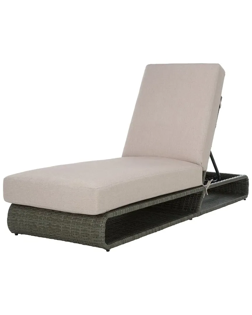 Vale Outdoor Lounger - Grey Brown, PE Wicker