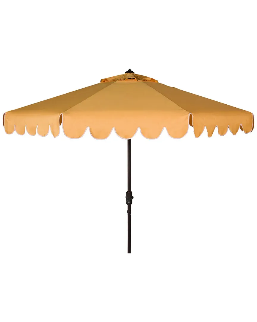 Venice 9Ft Crank Outdoor Umbrella with Tilt - Yellow, Aluminum