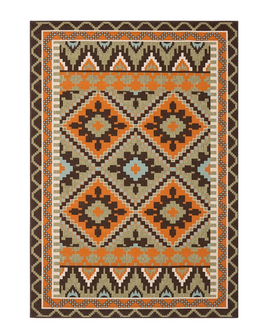 Veranda Indoor/Outdoor Rug - Green, Polypropylene