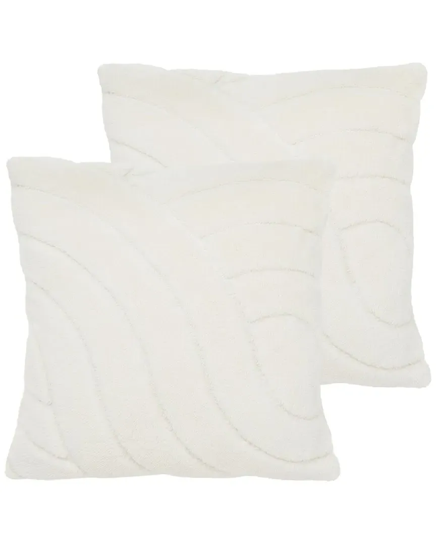 Verli Decorative Pillow Set - Ivory, Microfiber image
