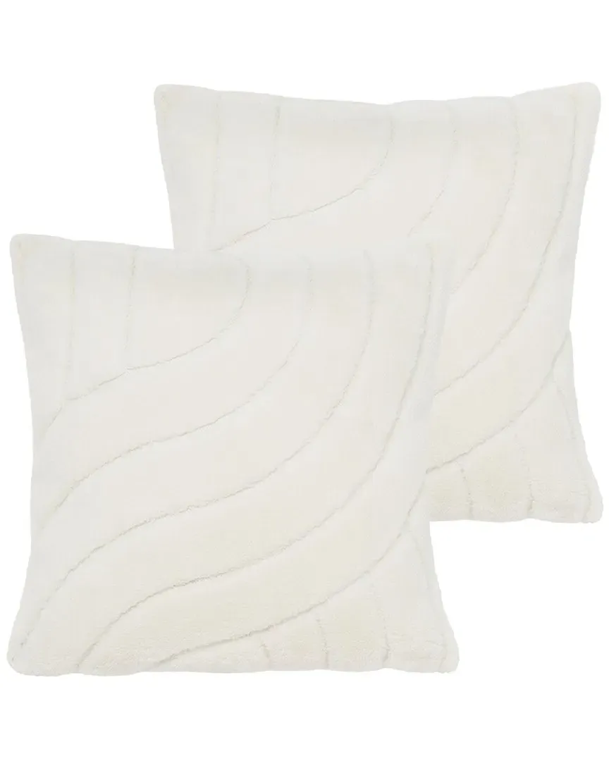 Verli Pillow Set of 2 - Ivory, Microfiber image