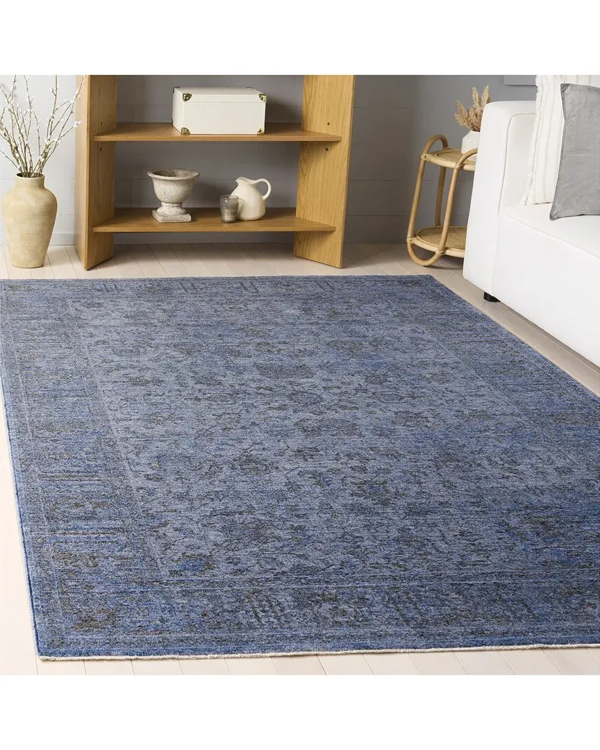 Vintage Overdye Anatolia Power Loomed Rug - Navy, Polyester