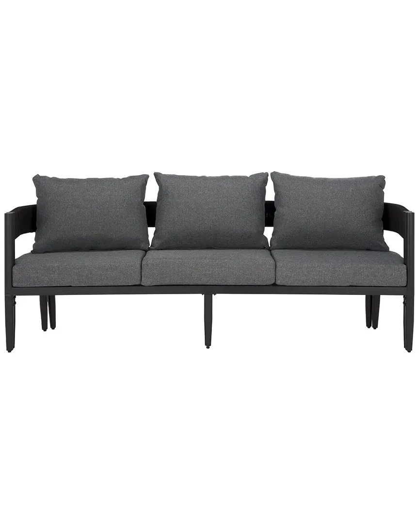 Viola 3-Seater Sofa - Black, Steel image