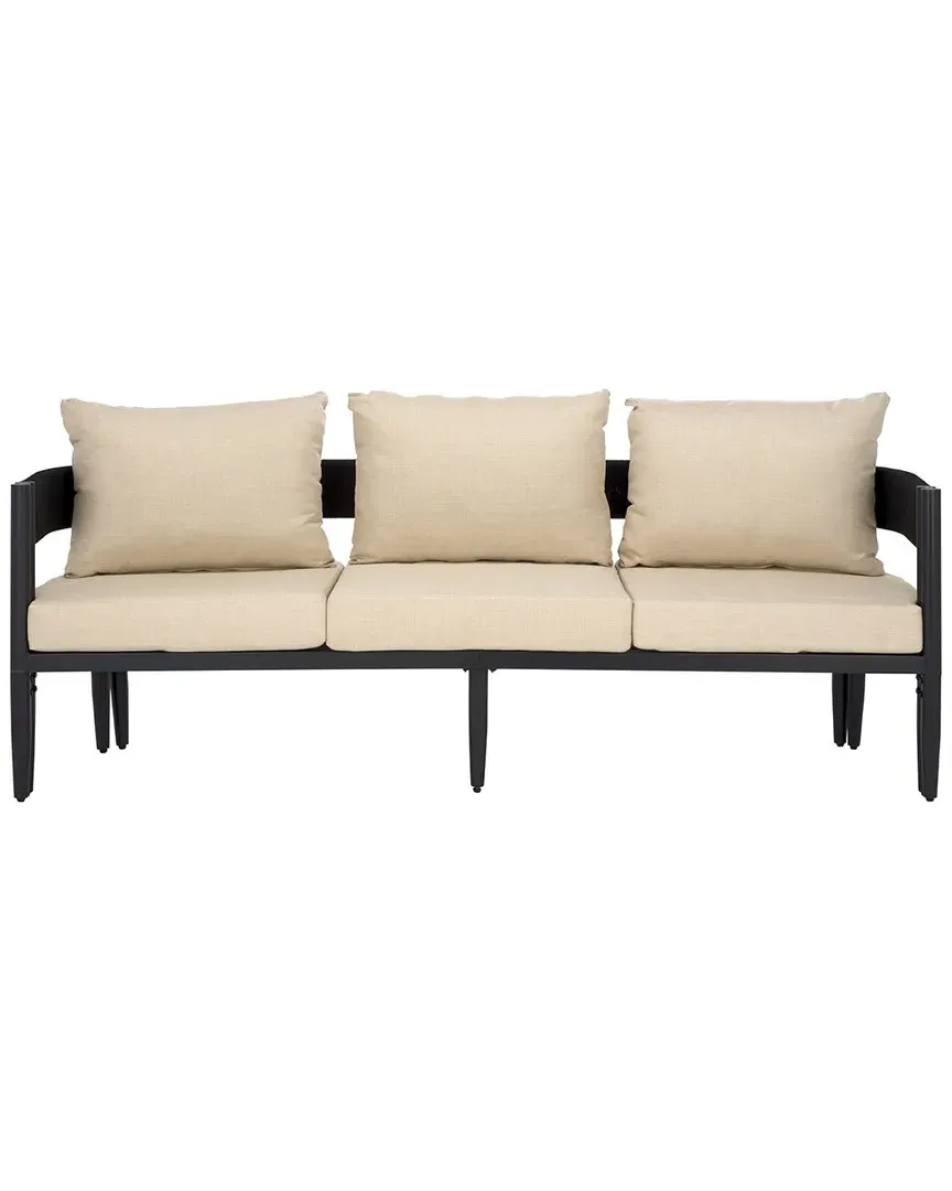 Viola 3-Seater Sofa - Black, Steel