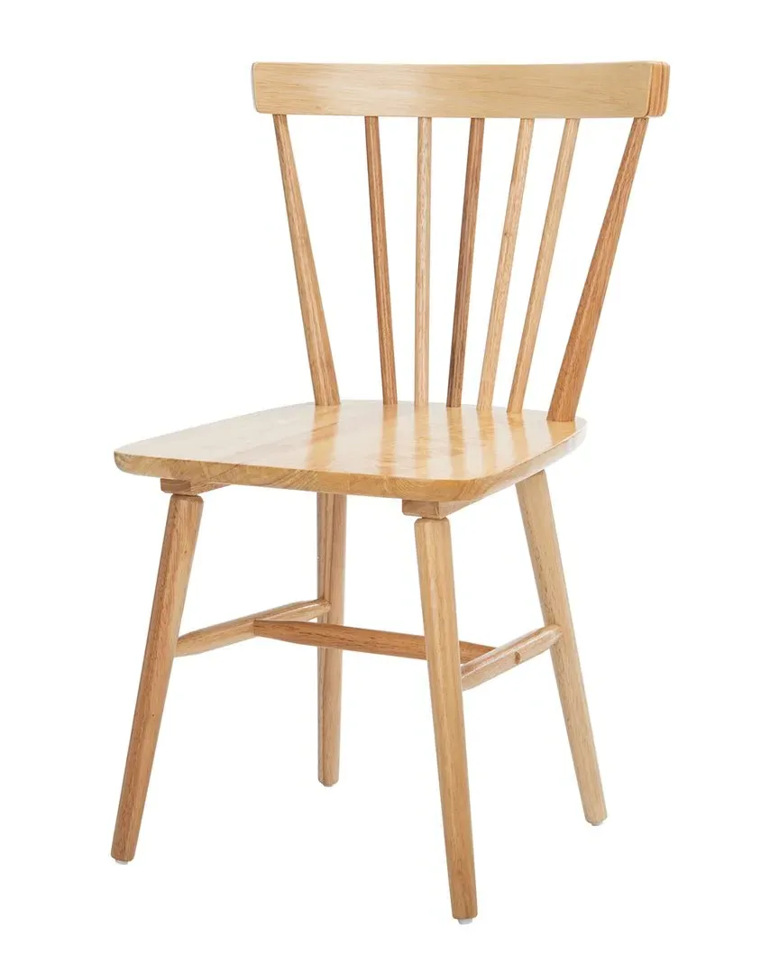 Winona Set of 2 Spindle Dining Chairs - Natural, Rubberwood