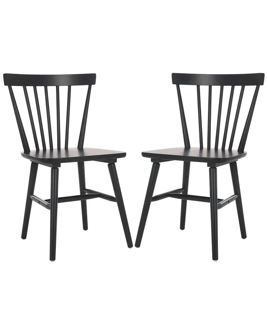 Winona Spindle Dining Chair - Matte Black, Rubberwood
