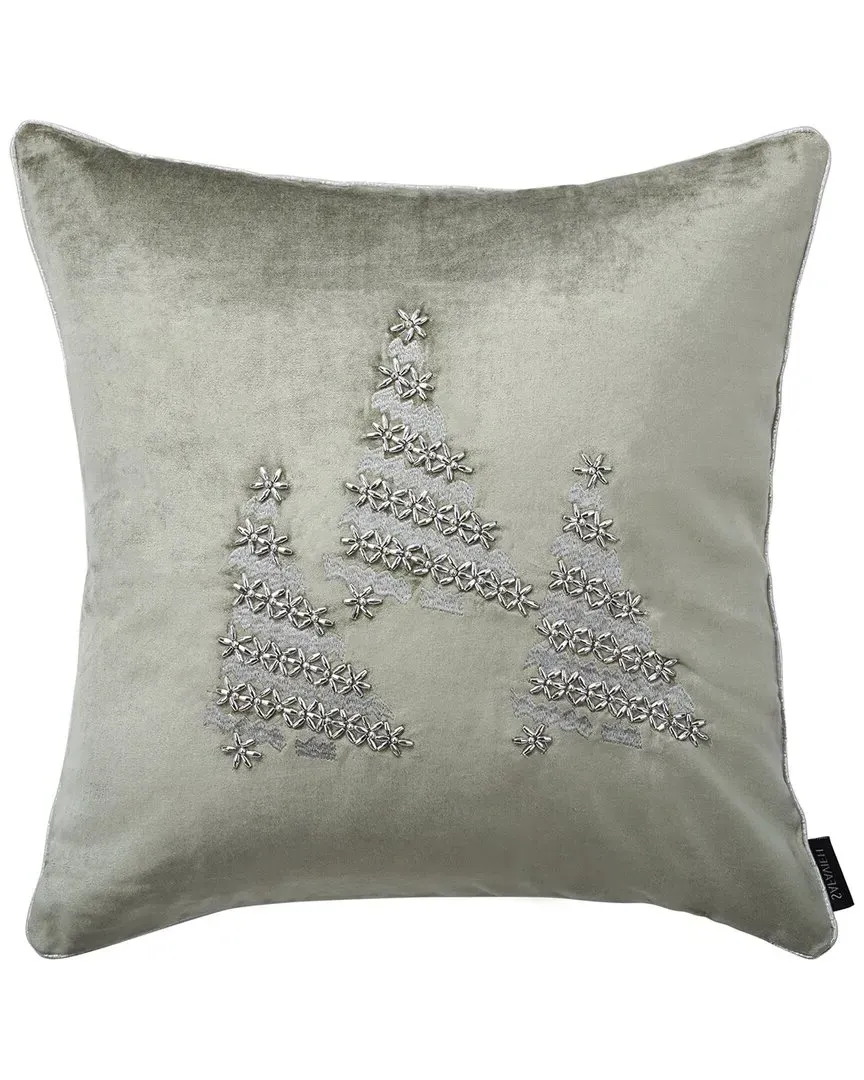 Winter Tree Pillow - Silver, Cotton-Viscose