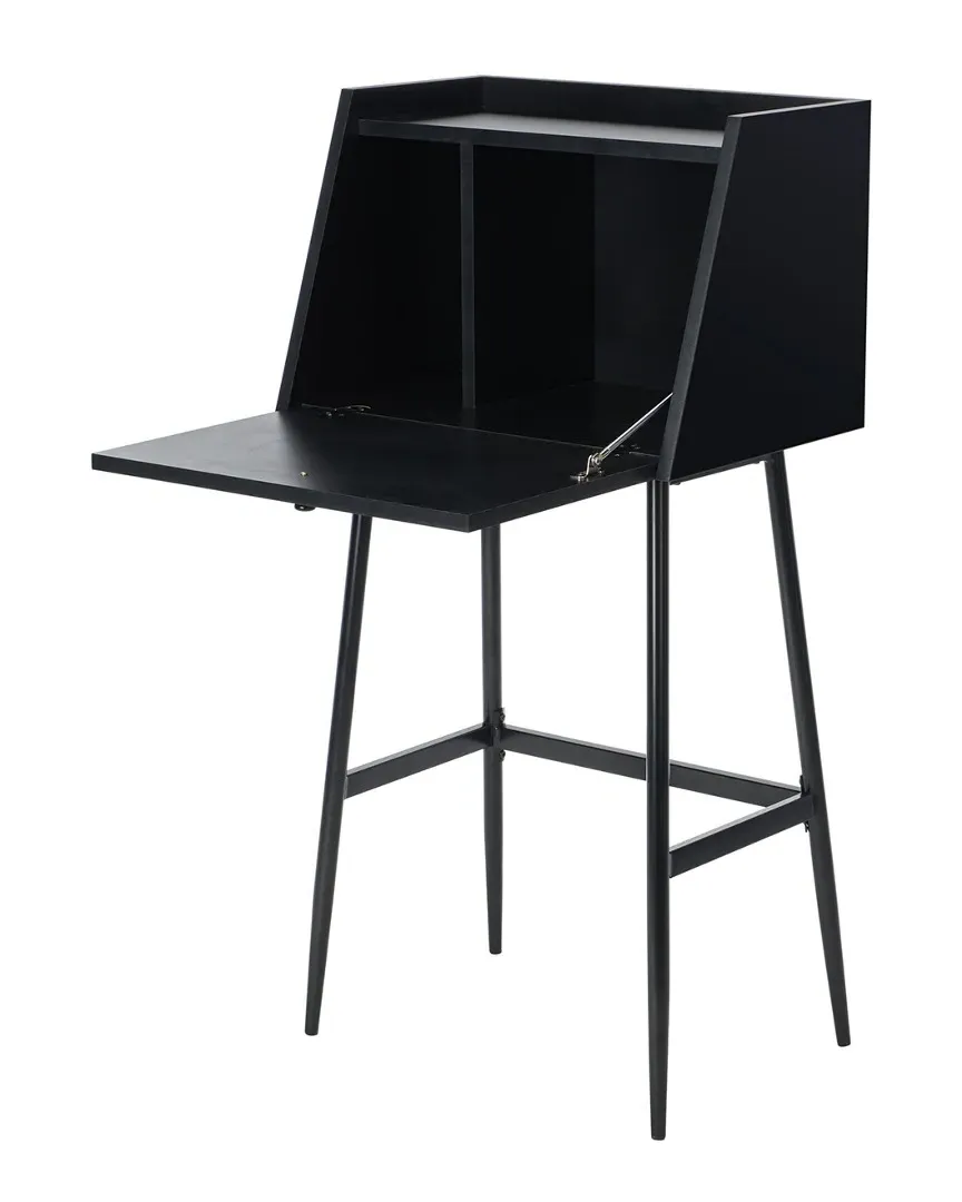 Xander Secretary Desk - Black image
