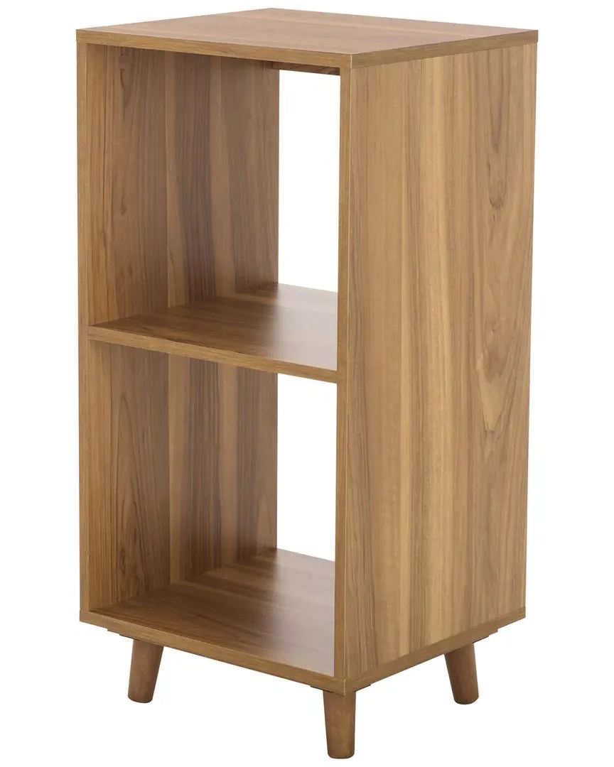 Yona Vertical Accent Table with Storage - Brown Oak