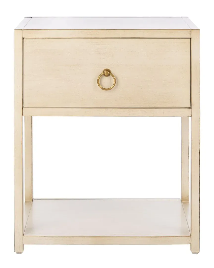 Yudi 1-Drawer Nightstand - Brown, Acacia image