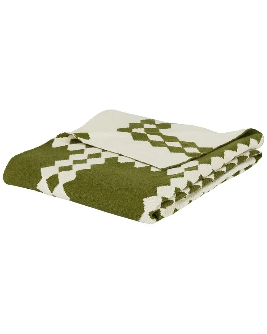 Zhuri 50x60in Throw - Green, Cotton