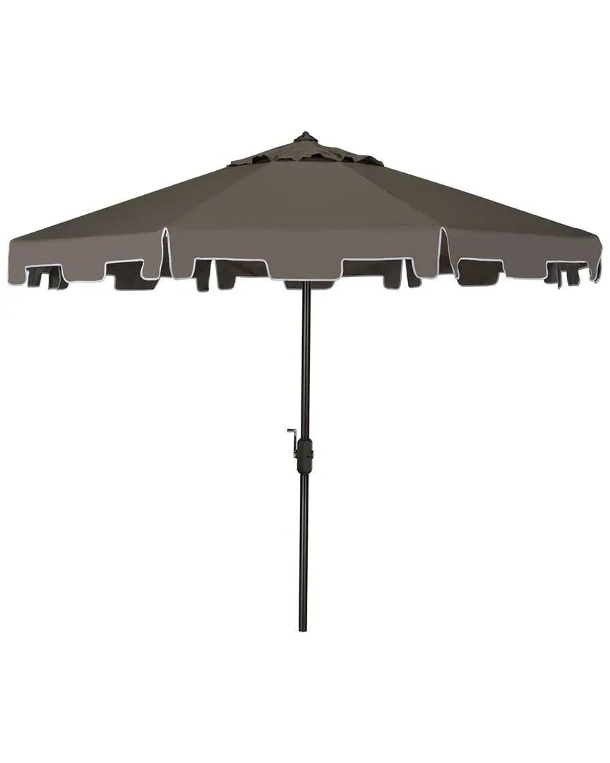 Zimmerman 11Ft Market Umbrella with Tilt - Grey, Polyester