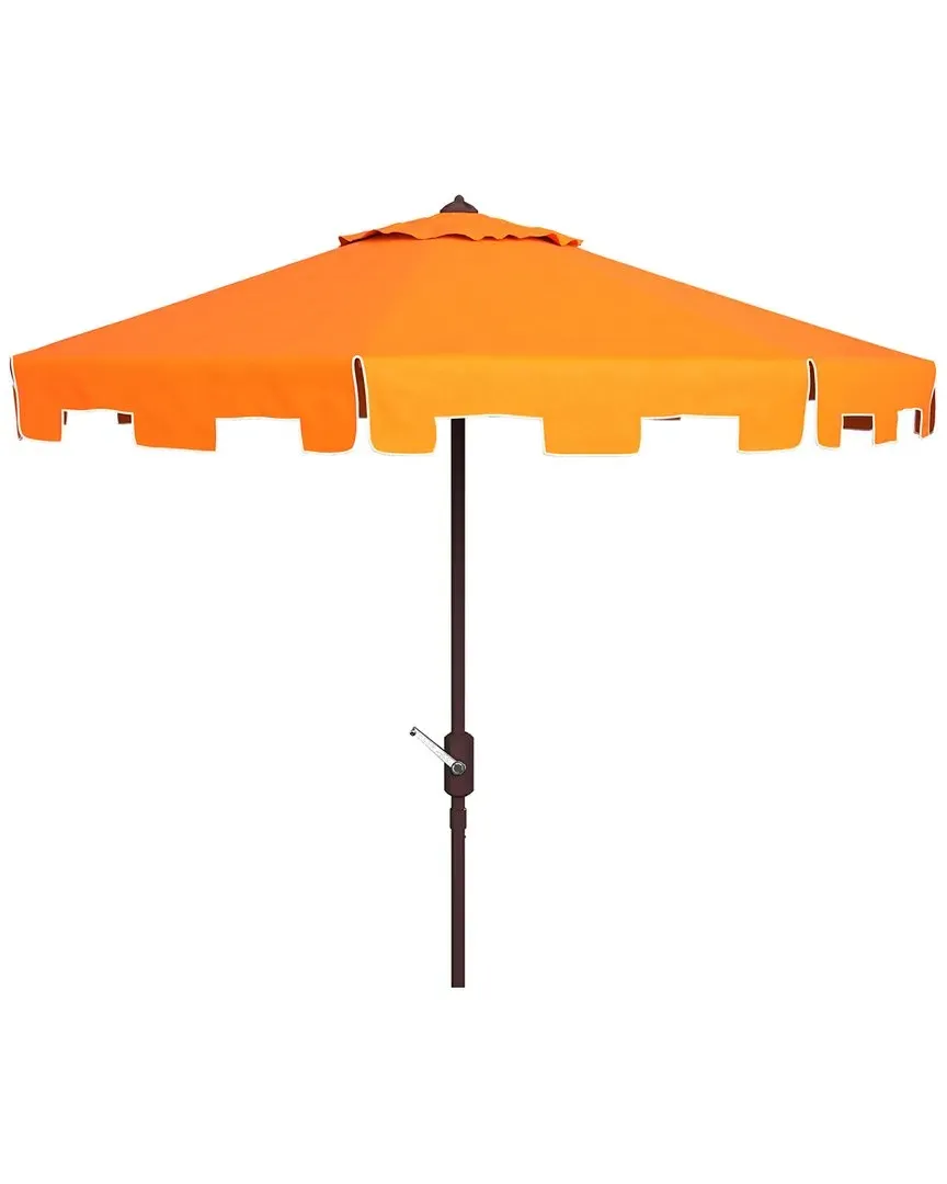 Zimmerman 11Ft Market Umbrella with Tilt - Orange, Polyester