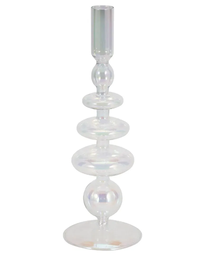 11in Taper Candle Holder - Clear, Glass