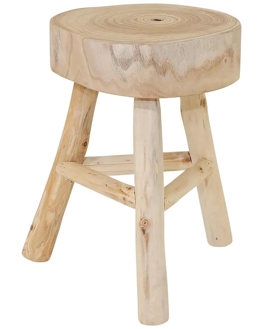 16In Stool - Ivory, Paulownia Wood image