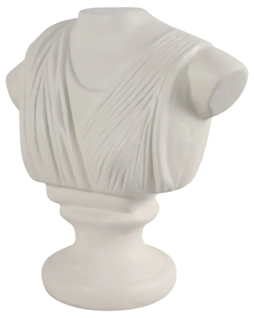 16x15in Paper Mache Bust - Ivory image