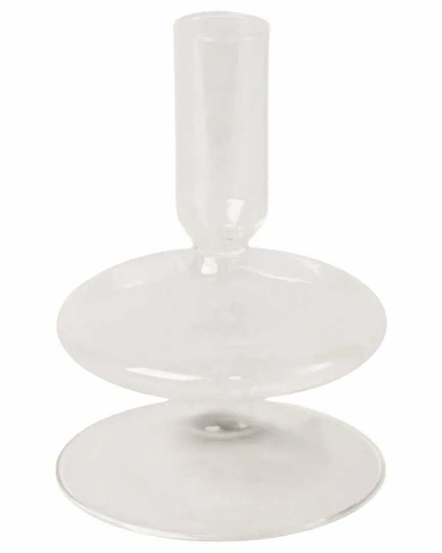 5in Taper Candle Holder - Clear, Glass