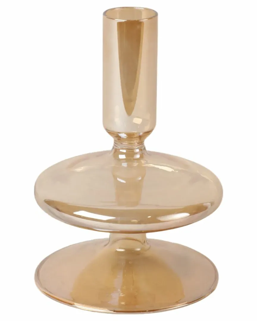 5in Taper Candle Holder - Gold, Glass