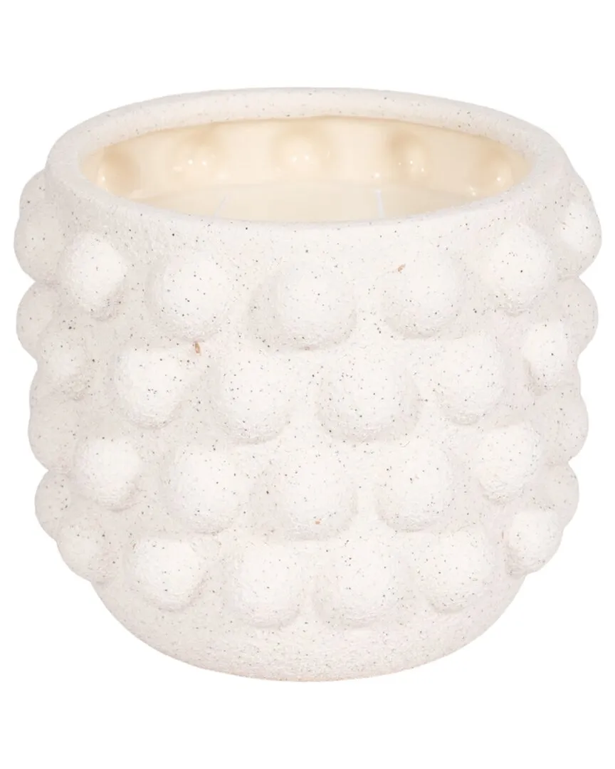 8in Sea Salt Bubble Sand Candle - Black Amber image