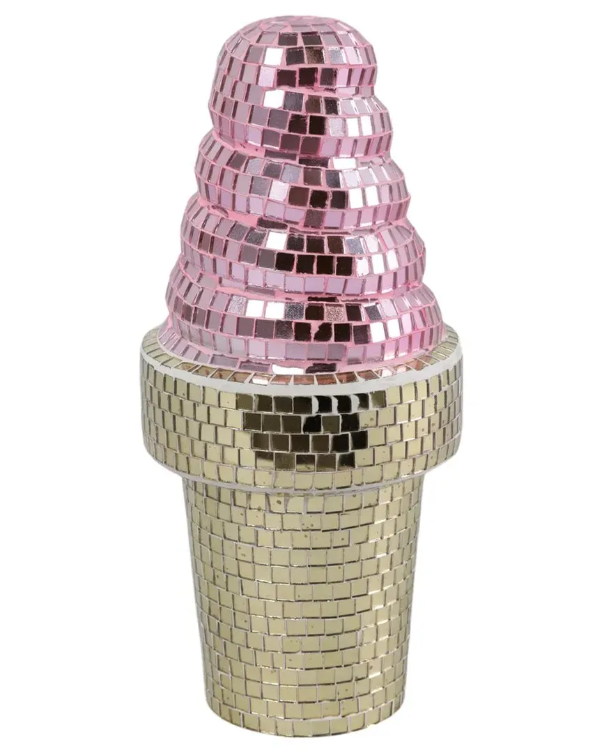 9in Mirror Mosaic Ice Cream - Pink image