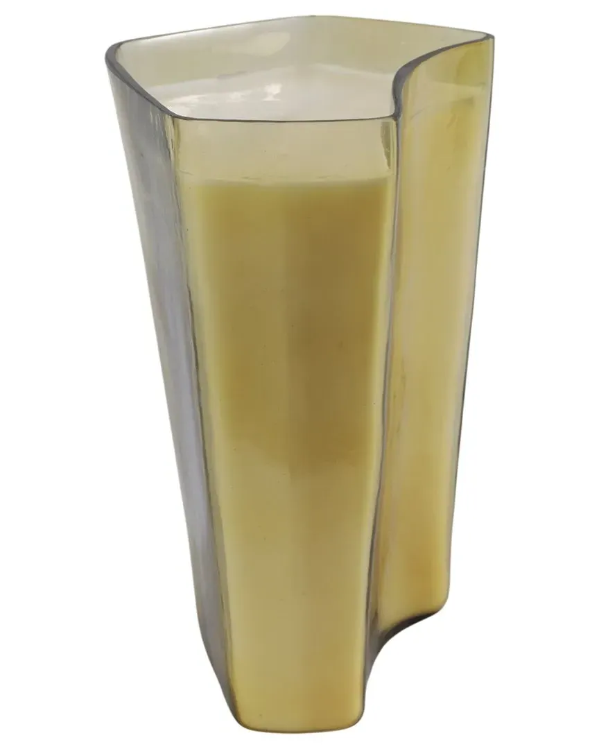 9x10in Midnight Amber Scented Candle - Orange, Glass image