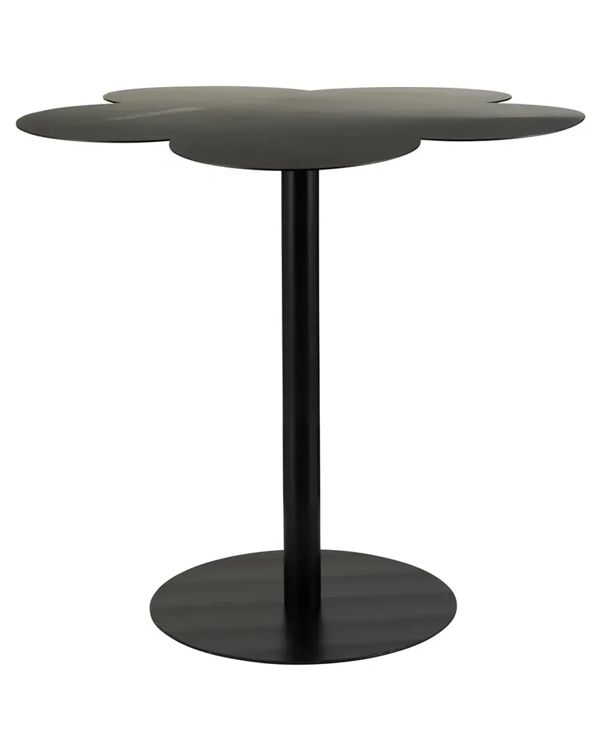 Clover Shaped Side Table - Black, Iron image