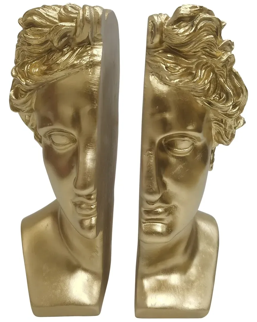 Greek Goddess Bookends - Gold, Polyresin image