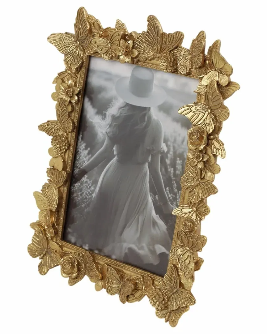 In Bloom 5x7 Photo Frame - Gold image