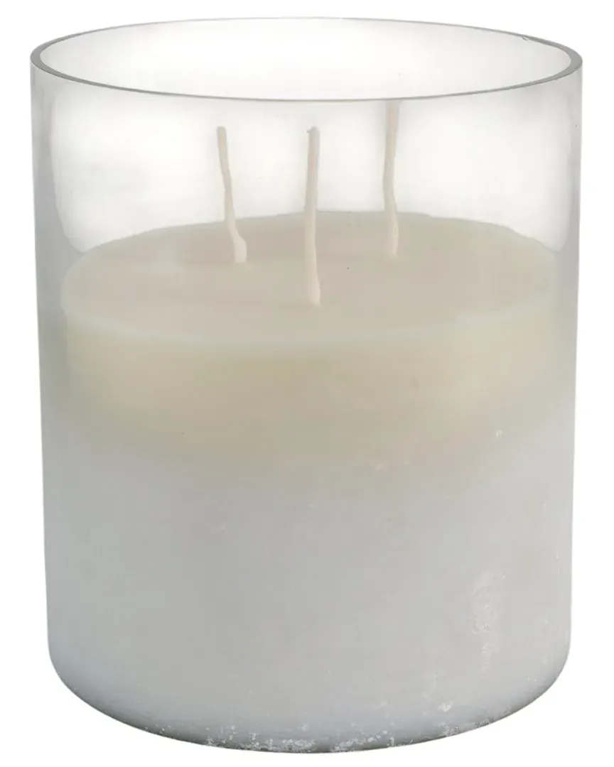 Jasmine Frosted Glass Candle - Clear