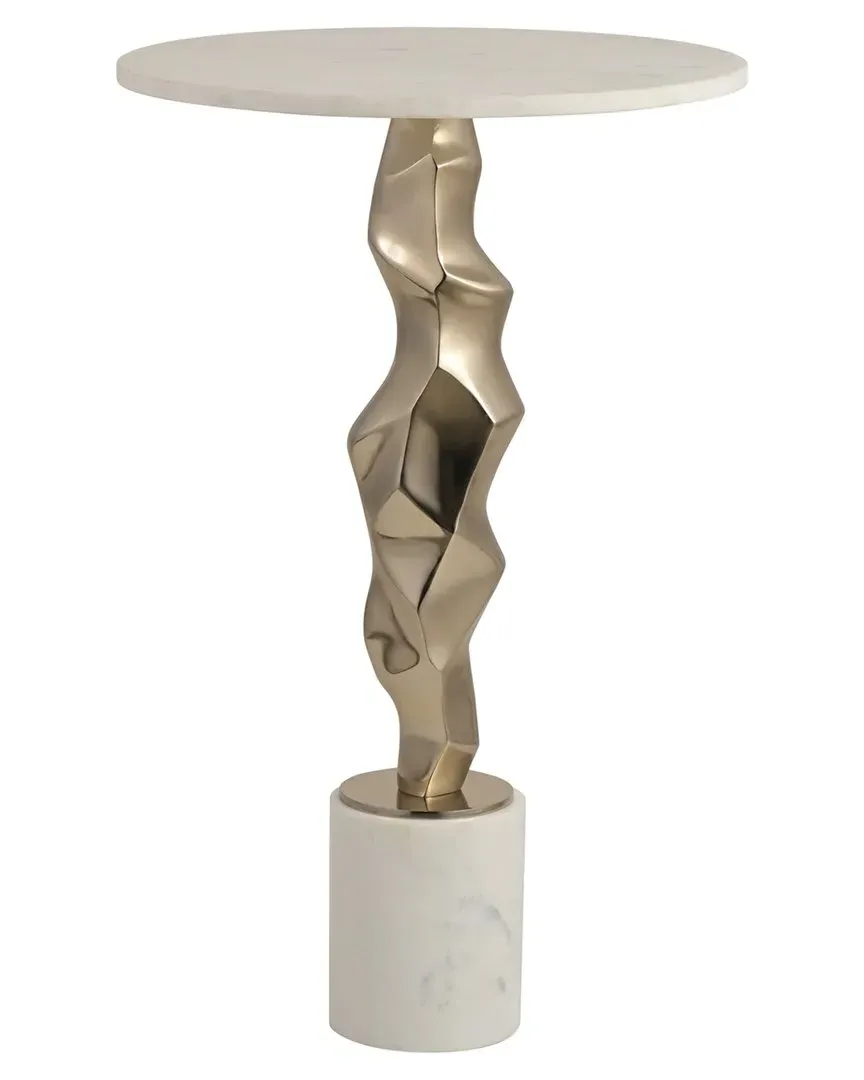 Kargin Marble Top Table - Gold, Aluminum image