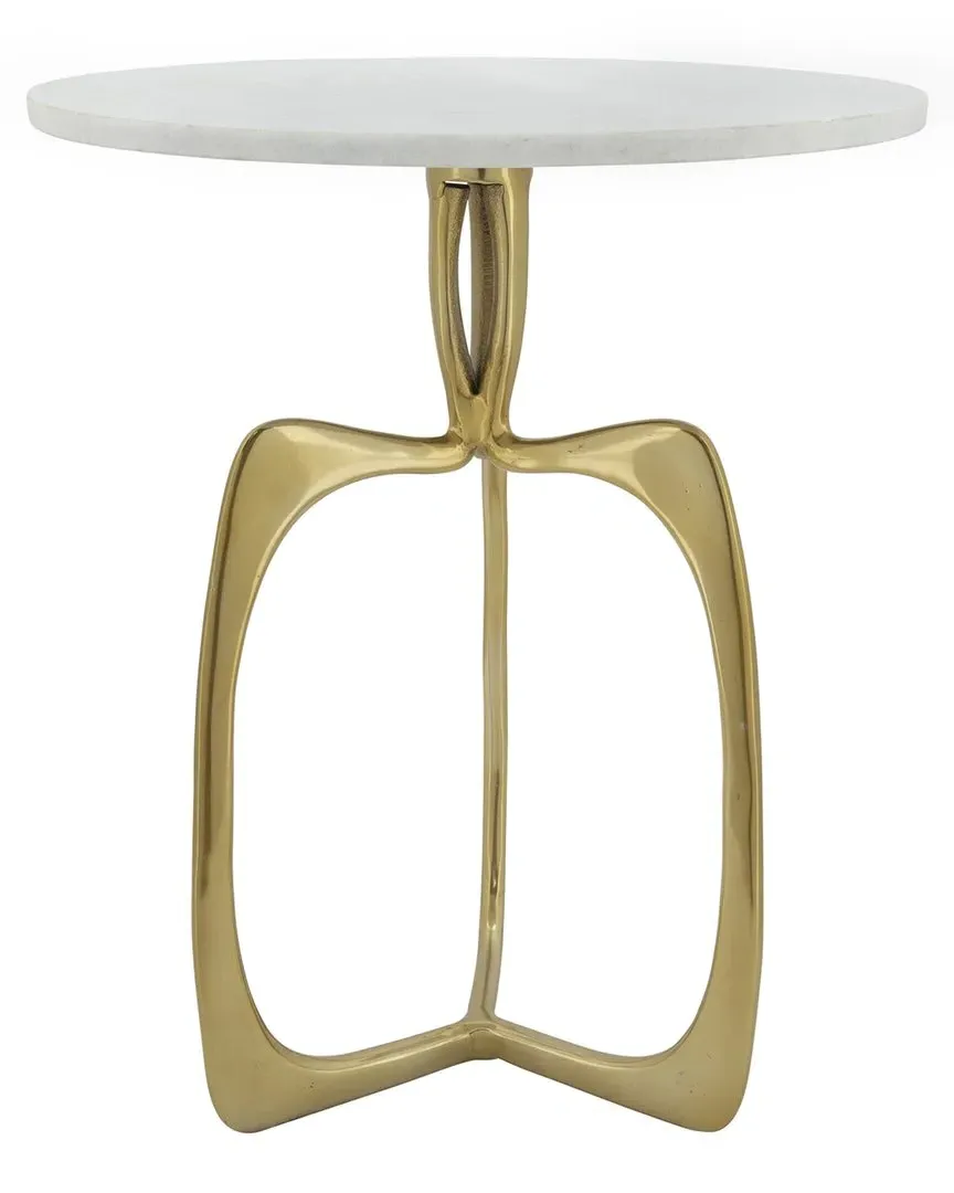 Metal 20In Accent Table - Gold, Aluminum