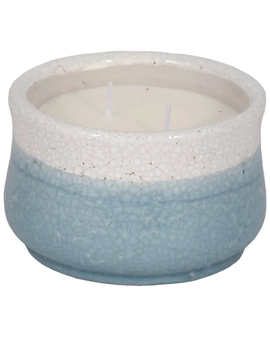 Moco Bamboo Reactive Curved Candle - Blue, Stoneware image