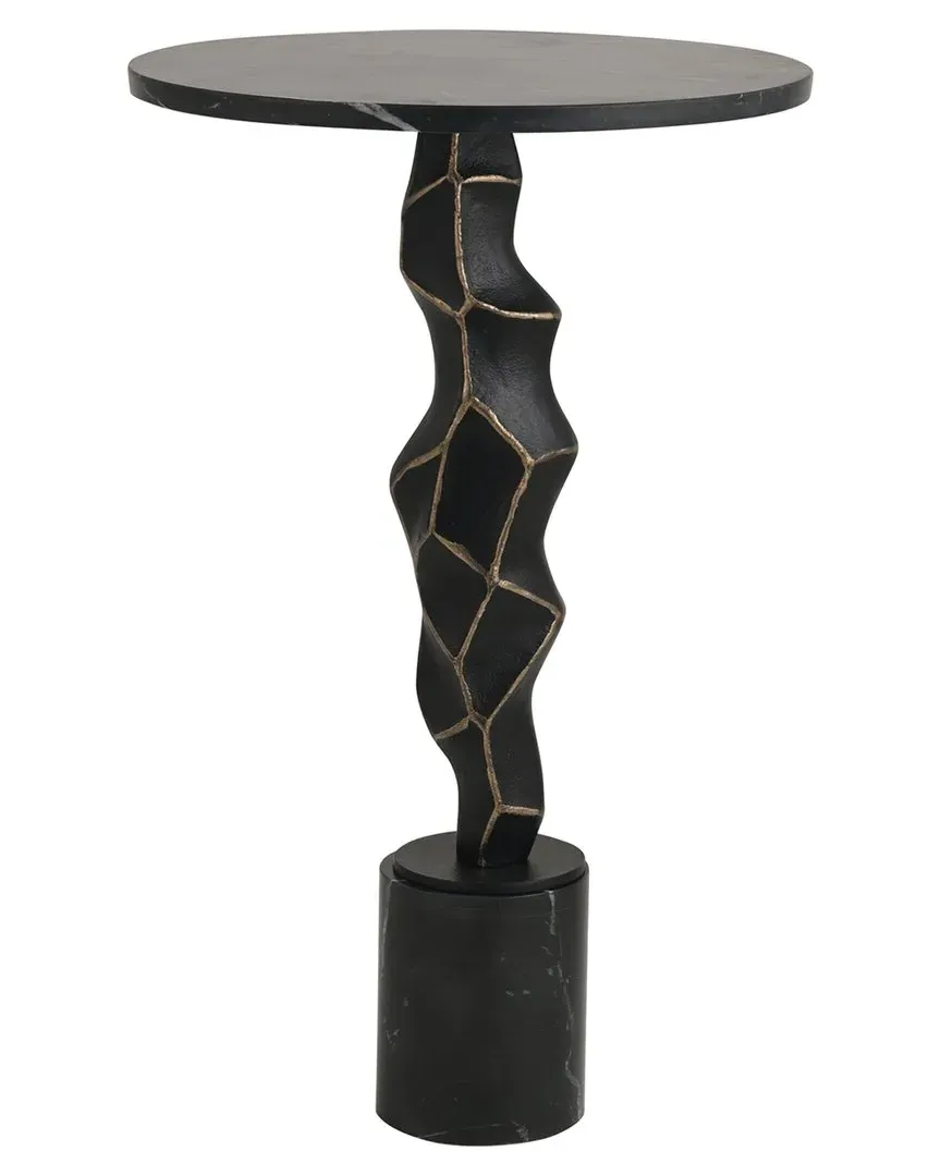 Rocco Marble Top Table - Bronze, Aluminum