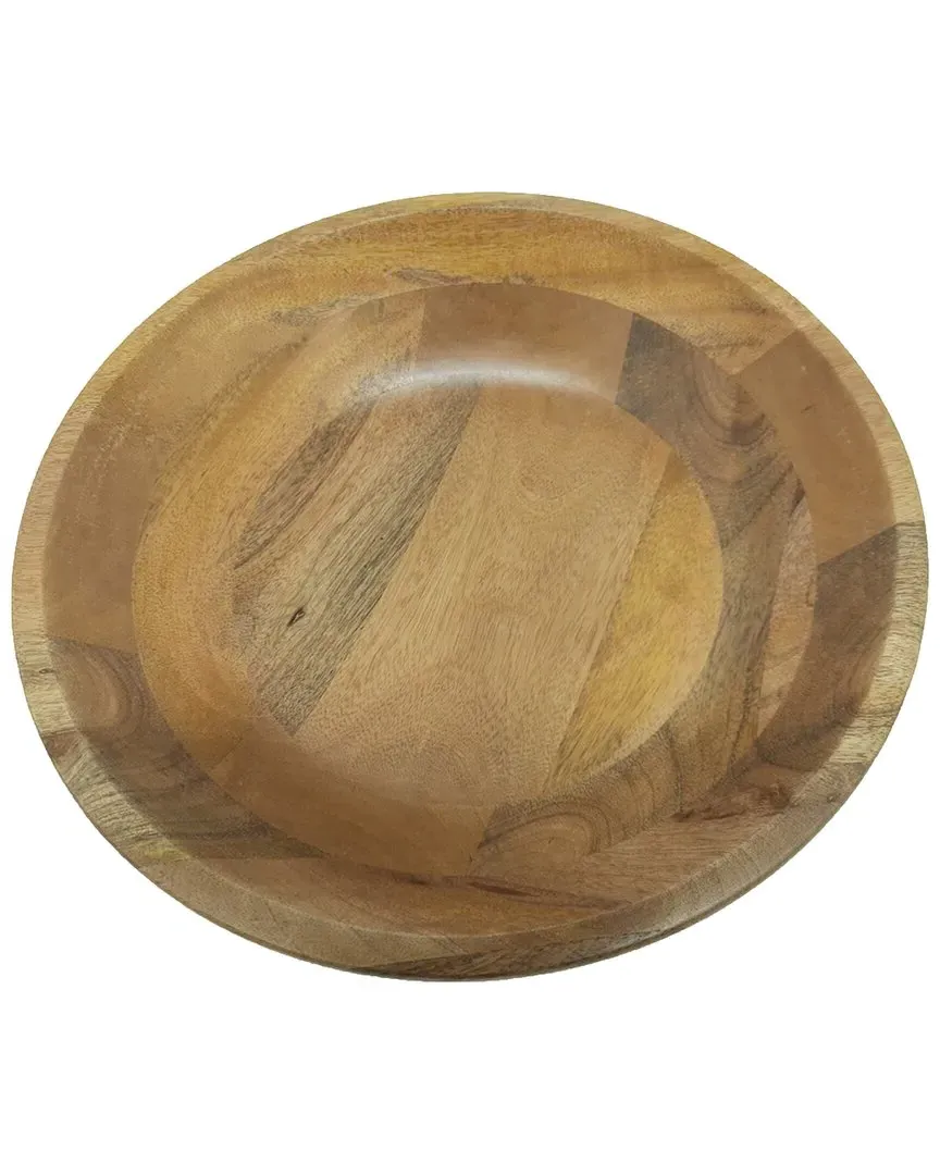 Round Bowl with Beads - Brown, Wood image